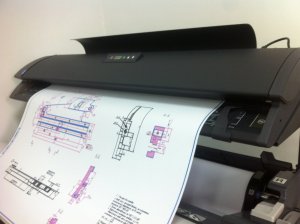 Печать чертежей и их сканирование